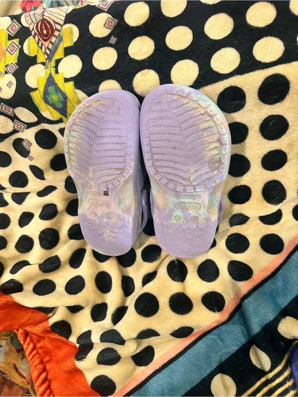 CROCS Kids Lavender & Mint Tie-Dye Clog